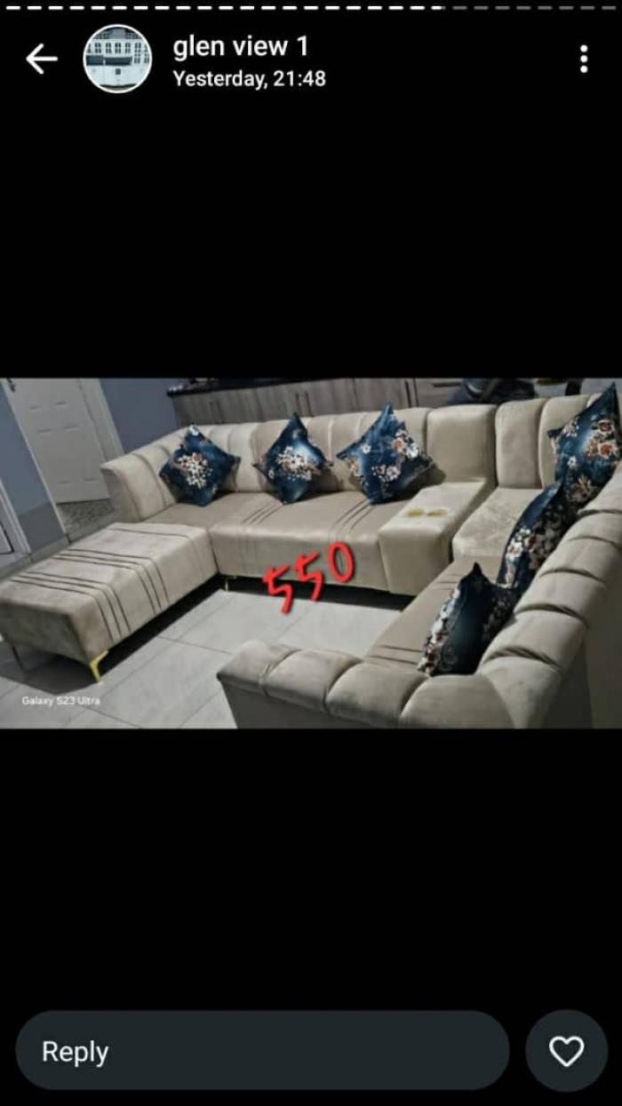 U shaped couch standard
